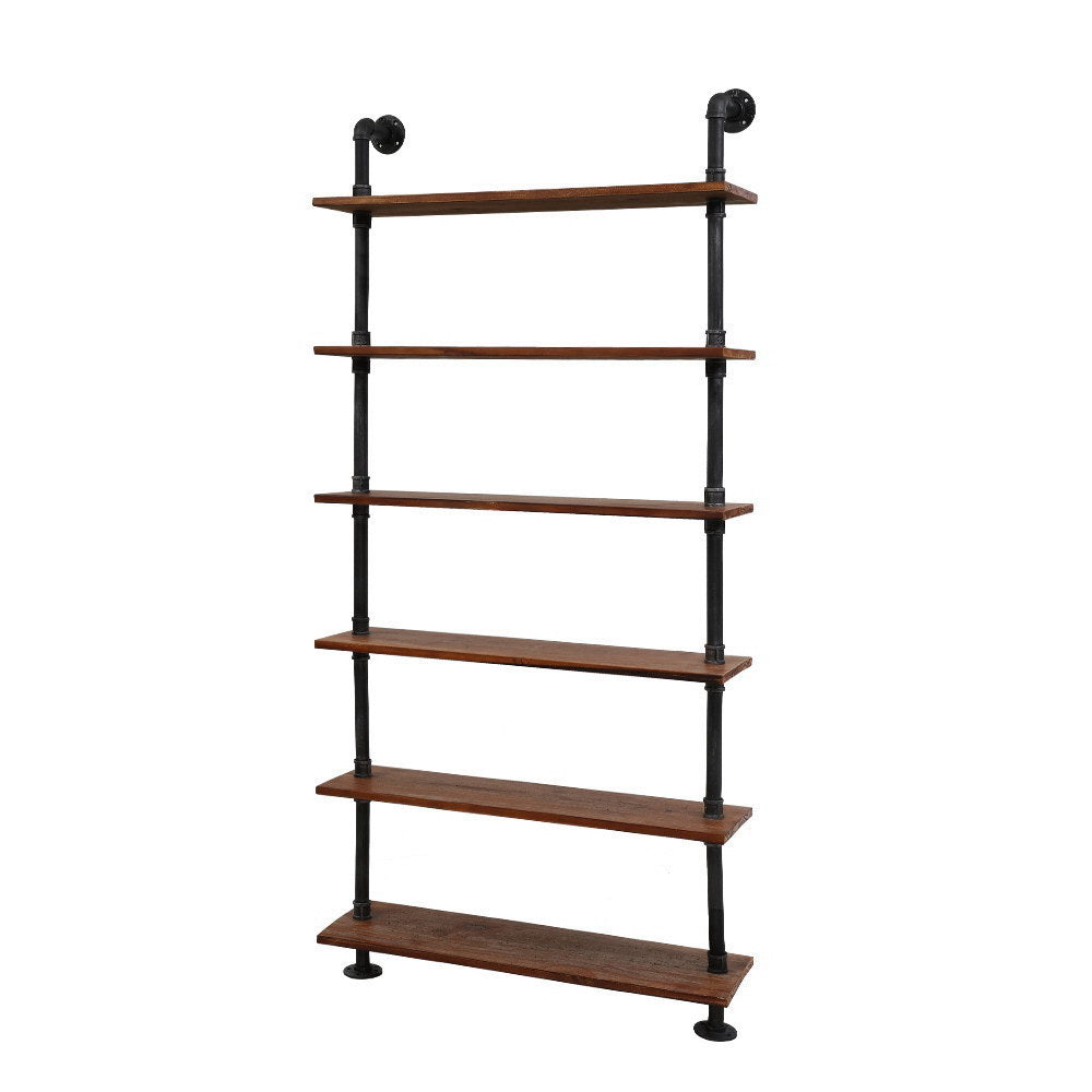 Artiss Wall Shelves Display Bookshelf Rustic Vintage DIY Pipe Shelf Brackets-Home &amp; Garden &gt; DIY - Peroz Australia - Image - 1