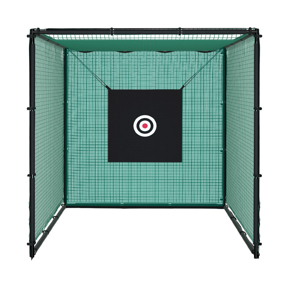 Golf Practice Cage 3M Hitting Net with Steel Frame Football Baseball Training-Sports &amp; Fitness &gt; Golf-PEROZ Accessories