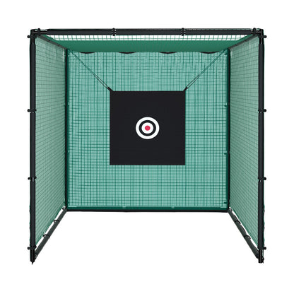 Golf Practice Cage 3M Hitting Net with Steel Frame Football Baseball Training-Sports &amp; Fitness &gt; Golf-PEROZ Accessories