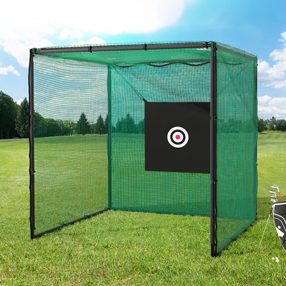 Golf Practice Cage 3M Hitting Net with Steel Frame Football Baseball Training-Sports &amp; Fitness &gt; Golf-PEROZ Accessories