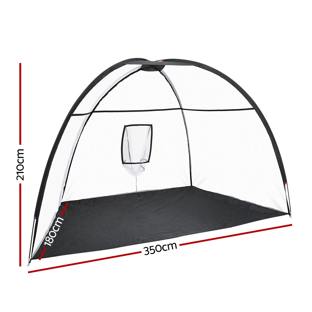 Everfit 3.5M Golf Practice Net Portable Training Aid Driving Target Mat Soccer-Sports &amp; Fitness &gt; Golf-PEROZ Accessories