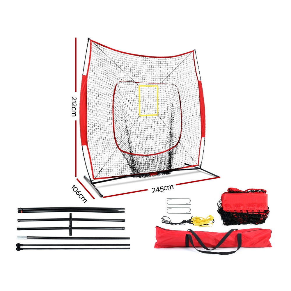 Everfit Portable Baseball Training Net Stand Softball Practice Sports Tennis-Sports &amp; Fitness &gt; Fitness Accessories-PEROZ Accessories