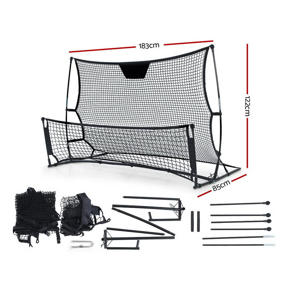 Everfit Portable Soccer Rebounder Net Volley Training Football Goal Pass Trainer-Sports &amp; Fitness &gt; Fitness Accessories-PEROZ Accessories