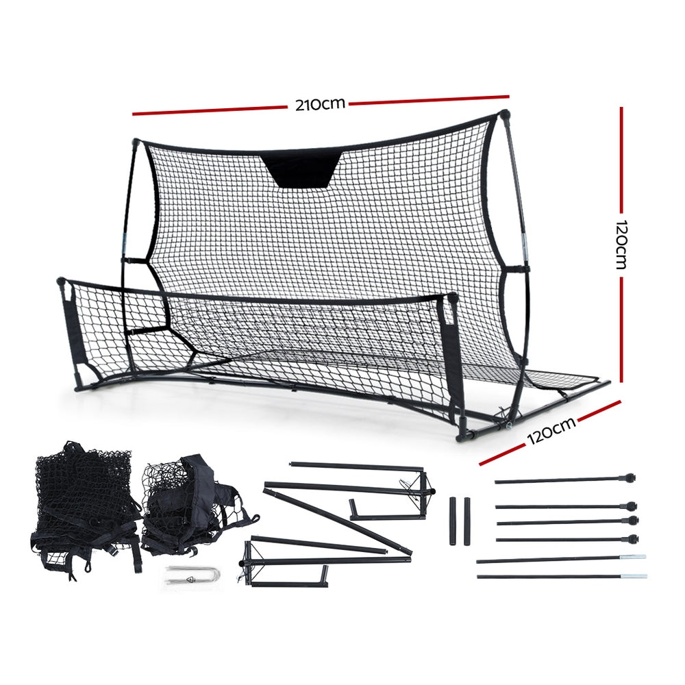 Everfit Portable Soccer Rebounder Net Volley Training Football Goal Trainer XL-Sports &amp; Fitness &gt; Fitness Accessories-PEROZ Accessories