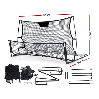 Everfit Portable Soccer Rebounder Net Volley Training Football Goal Trainer XL-Sports &amp; Fitness &gt; Fitness Accessories-PEROZ Accessories