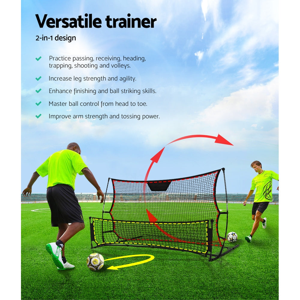 Everfit Portable Soccer Rebounder Net Volley Training Football Goal Trainer XL-Sports &amp; Fitness &gt; Fitness Accessories-PEROZ Accessories
