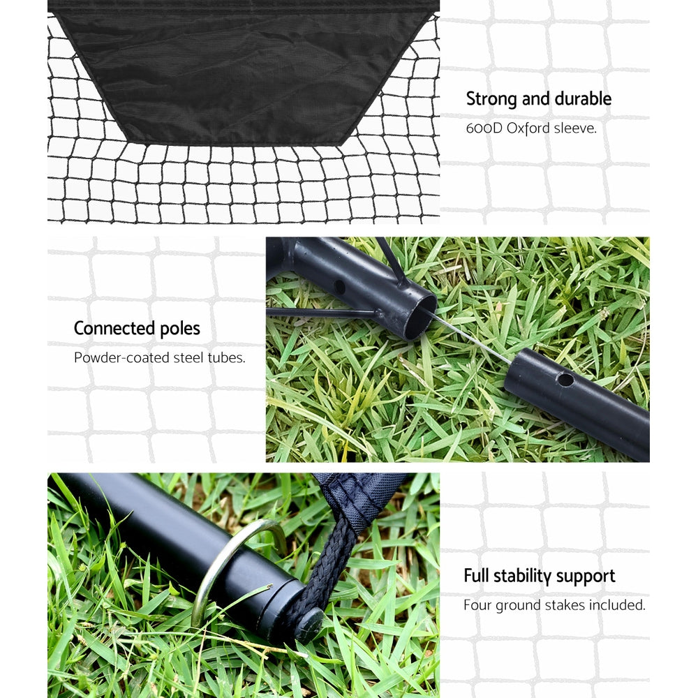 Everfit Portable Soccer Rebounder Net Volley Training Football Goal Trainer XL-Sports &amp; Fitness &gt; Fitness Accessories-PEROZ Accessories