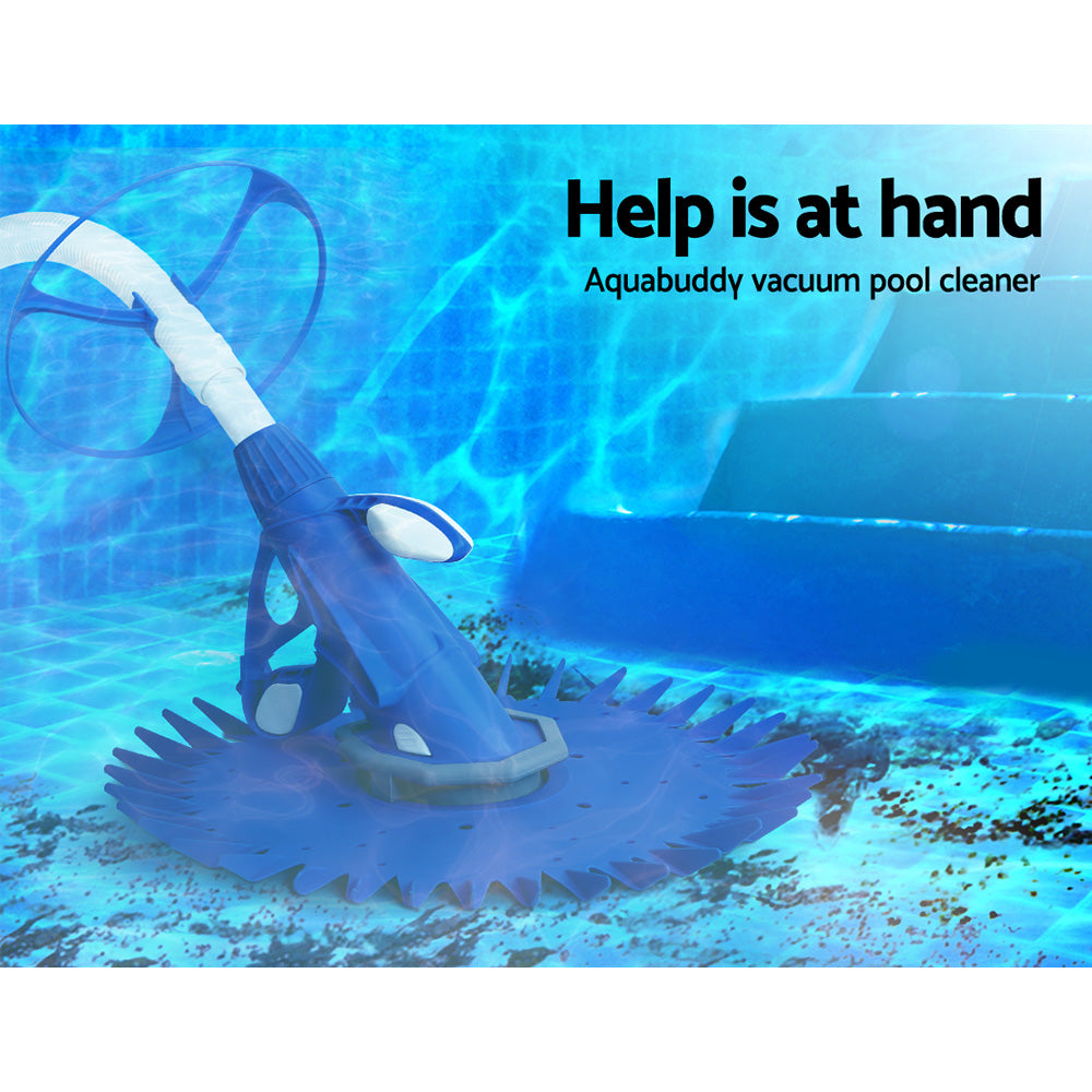 Aquabuddy Pool Cleaner Automatic Vacuum Floor Climb Swimming Wall Pool 10M Hose-Pool Cleaners-PEROZ Accessories