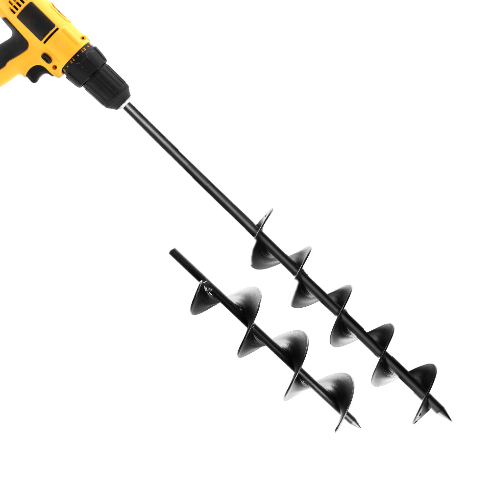 Giantz Power Garden Spiral Auger Hole Digger Earth Drill Bit Φ75x300 &amp; 600mm-Tools &gt; Power Tools-PEROZ Accessories