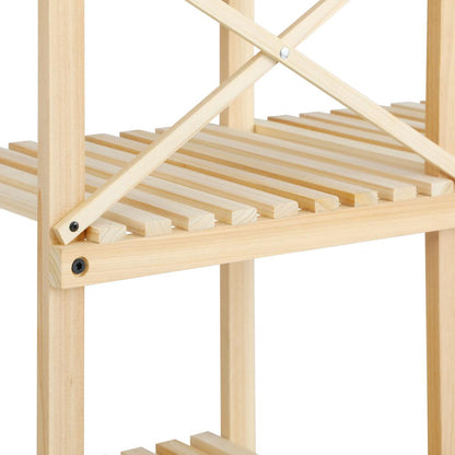 Livsip Bamboo Wood Plant Stand Flower Plants 6 Tiers Corner Display Shelves DIY-Plant Stand-PEROZ Accessories