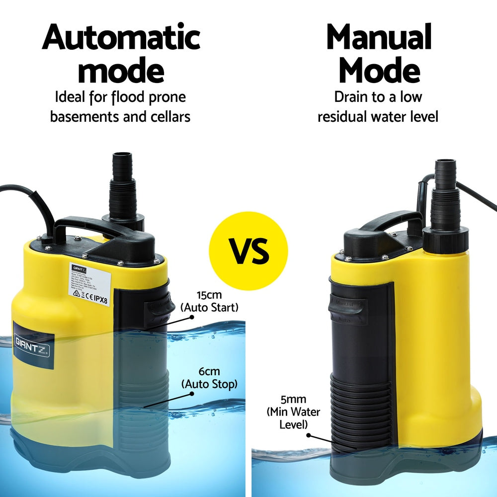 Giantz Garden Water Submersible Pump 400W Dirty Bore Sewerage Tank Well Steel-Tools &gt; Pumps-PEROZ Accessories