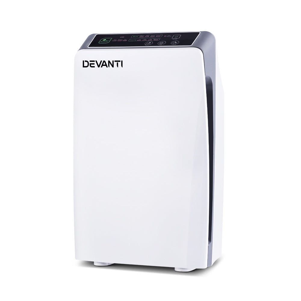 Devanti Air Purifier Cleaner Home Purifiers Odour Sensor HEPA Filter-Appliances &gt; Air Conditioners-PEROZ Accessories