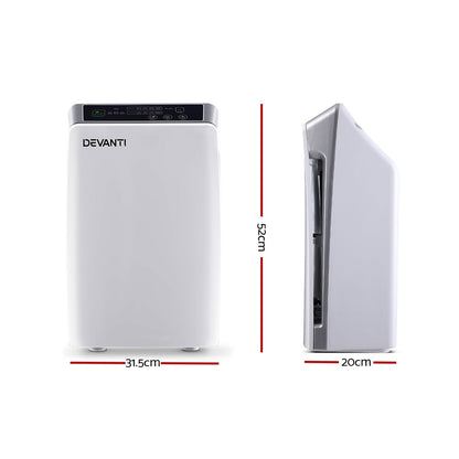 Devanti Air Purifier Cleaner Home Purifiers Odour Sensor HEPA Filter-Appliances &gt; Air Conditioners-PEROZ Accessories