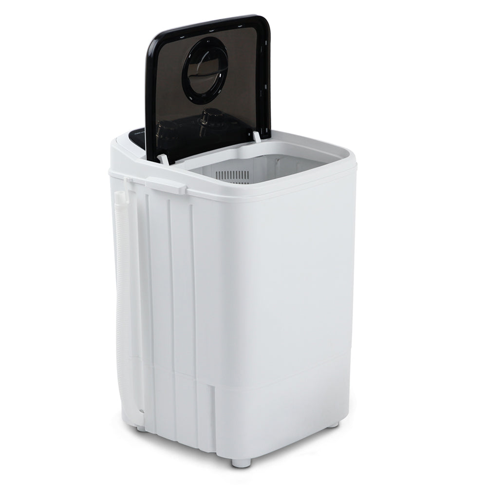 Devanti 4.6KG Mini Portable Washing Machine - Black-Appliances &gt; Washers &amp; Dryers-PEROZ Accessories