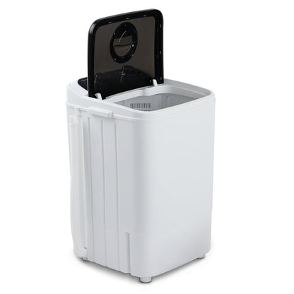 Devanti 4.6KG Mini Portable Washing Machine - Black-Appliances &gt; Washers &amp; Dryers-PEROZ Accessories