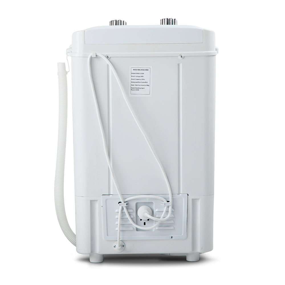 Devanti 4.6KG Mini Portable Washing Machine - Black-Appliances &gt; Washers &amp; Dryers-PEROZ Accessories