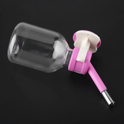 AnyWags Pink Leak-Proof Convenient Hanging Drinking Water Bottle Easy Hydration for Dogs, Cats, and Rabbits Pet-Pet Feeder-PEROZ Accessories