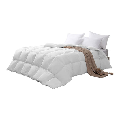 Bedra Goose Down Feather Quilt 800GSM Winter Summer Duvet Doona Quilts Queen-Goose Feather Quilt-PEROZ Accessories