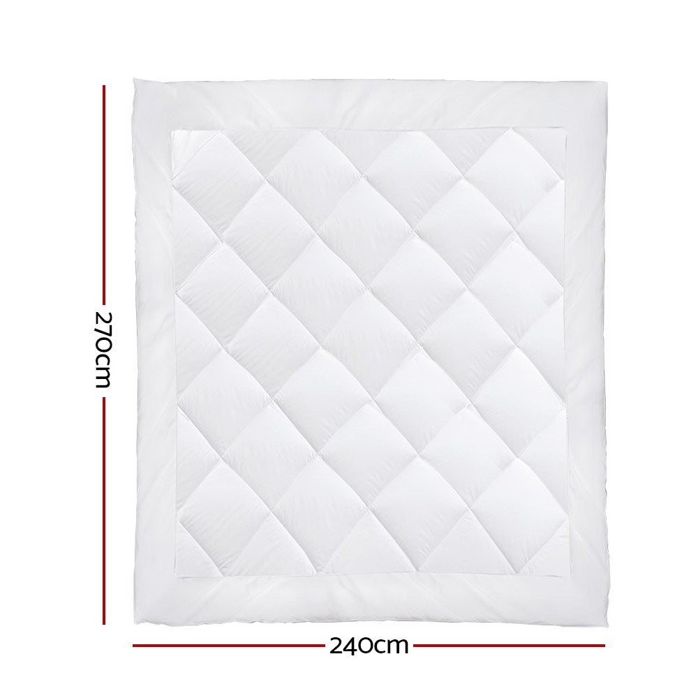 Giselle Bedding Super King 400GSM Microfibre Bamboo Microfiber Quilt-Home &amp; Garden &gt; Bedding-PEROZ Accessories