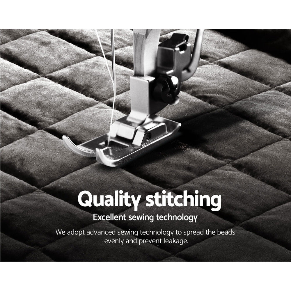 Giselle Bedding Faux Mink Quilt Double Size Charcoal-Quilts-PEROZ Accessories