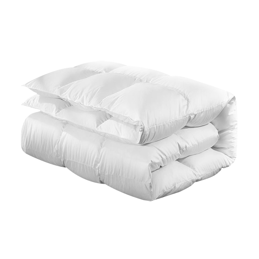 Giselle Bedding King Size 700GSM Goose Down Feather Quilt-Home &amp; Garden &gt; Bedding-PEROZ Accessories