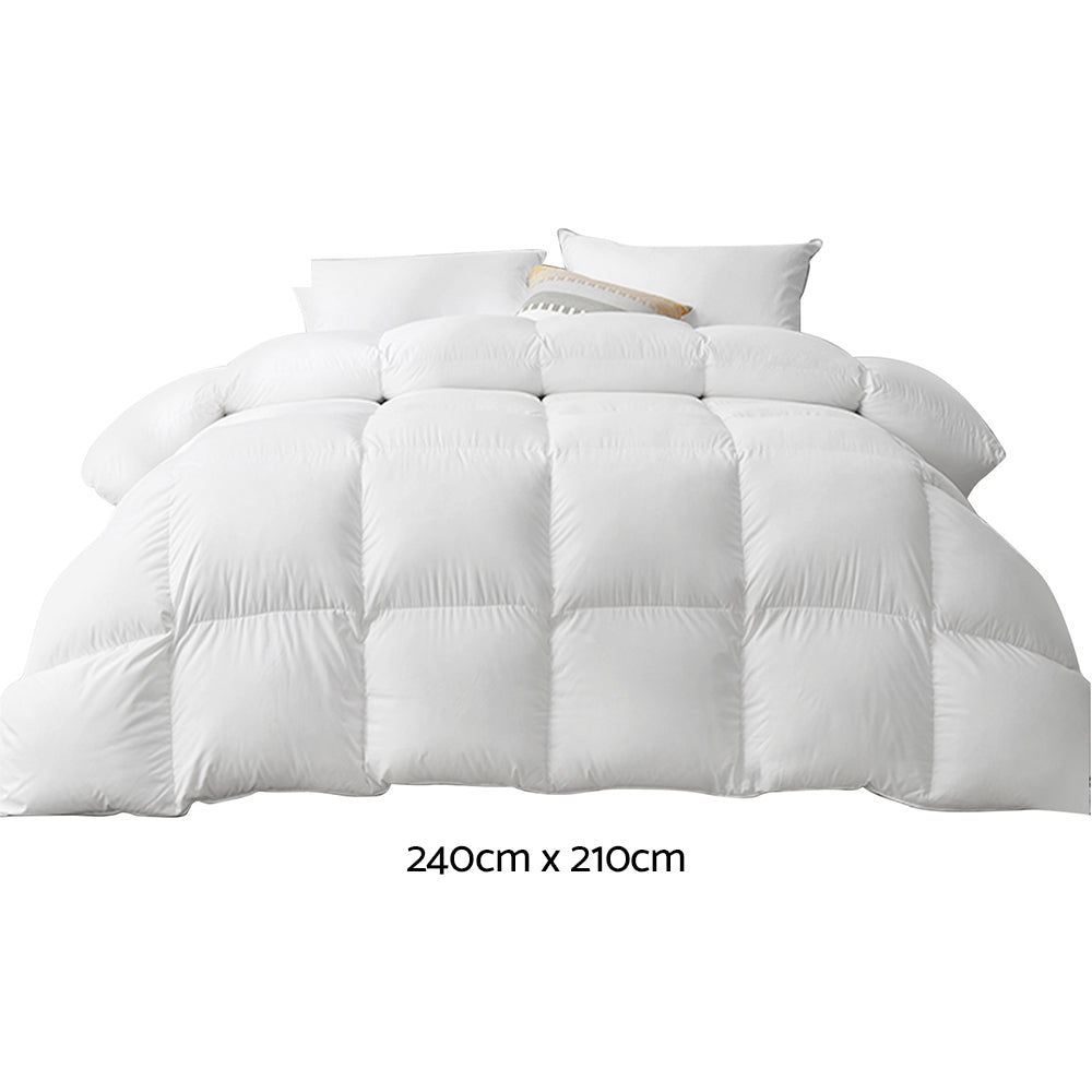 Giselle Bedding King Size 500GSM Goose Down Feather Quilt-Home &amp; Garden &gt; Bedding-PEROZ Accessories