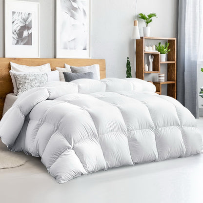 Giselle Bedding King Size 500GSM Goose Down Feather Quilt-Home &amp; Garden &gt; Bedding-PEROZ Accessories