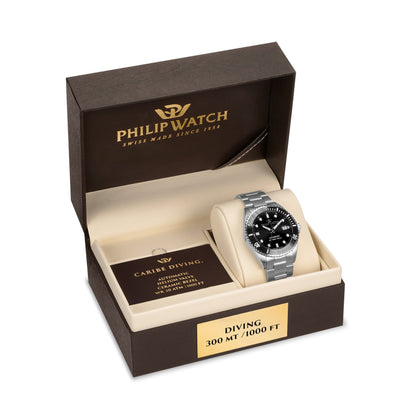 Philip Watch - Caribe Diving Silver Bracelet Men&