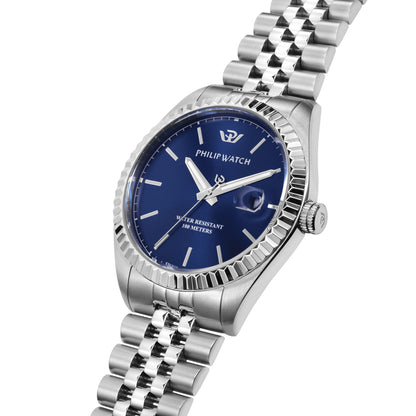 Philip Watch - Caribe Blue Stainless Steel Bracelet Men&
