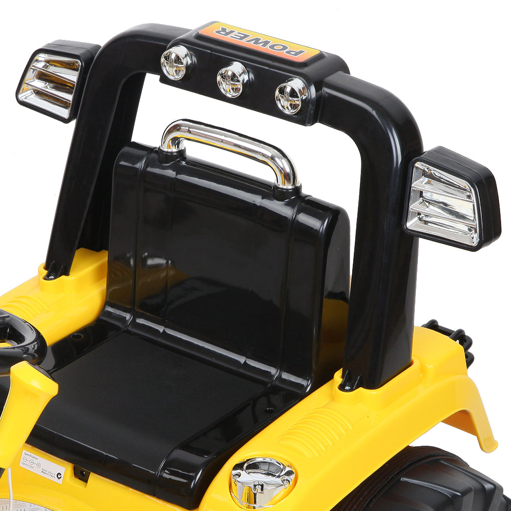 Rigo Kids Ride On Bulldozer Digger Electric Car Yellow-Baby &amp; Kids &gt; Ride on Cars, Go-karts &amp; Bikes-PEROZ Accessories