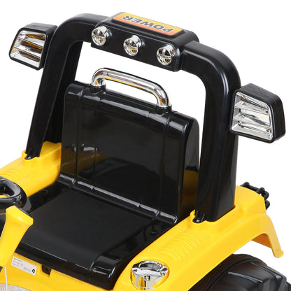 Rigo Kids Ride On Bulldozer Digger Electric Car Yellow-Baby &amp; Kids &gt; Ride on Cars, Go-karts &amp; Bikes-PEROZ Accessories