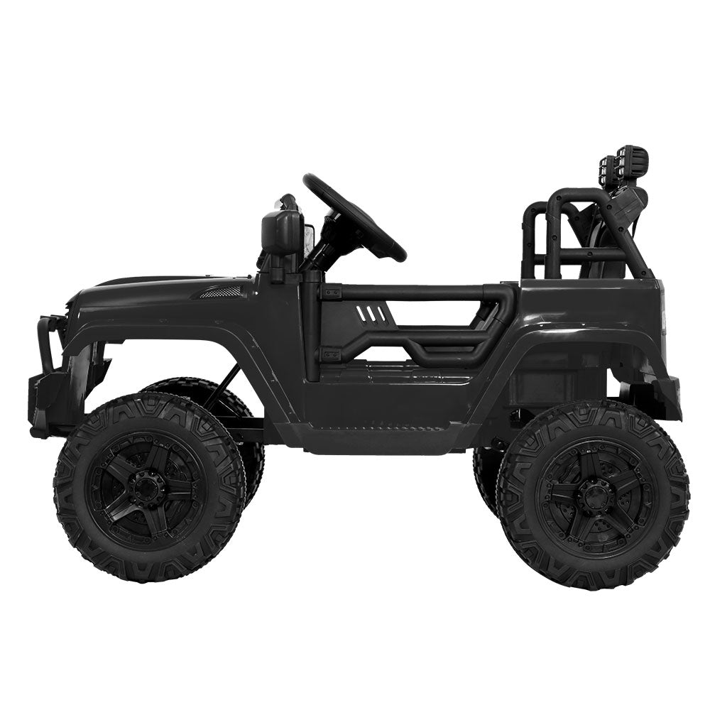 Rigo Kids Ride On Car Electric 12V Car Toys Jeep Battery Remote Control Black-Baby &amp; Kids &gt; Ride on Cars, Go-karts &amp; Bikes-PEROZ Accessories