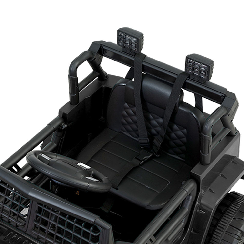 Rigo Kids Ride On Car Electric 12V Car Toys Jeep Battery Remote Control Black-Baby &amp; Kids &gt; Ride on Cars, Go-karts &amp; Bikes-PEROZ Accessories