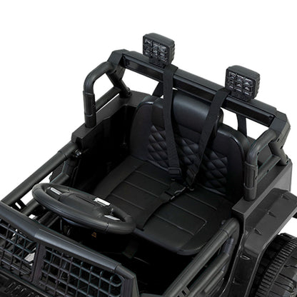 Rigo Kids Ride On Car Electric 12V Car Toys Jeep Battery Remote Control Black-Baby &amp; Kids &gt; Ride on Cars, Go-karts &amp; Bikes-PEROZ Accessories