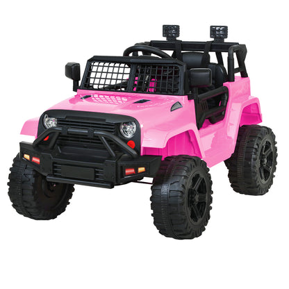 Rigo Kids Ride On Car Electric 12V Car Toys Jeep Battery Remote Control Pink-Baby &amp; Kids &gt; Ride on Cars, Go-karts &amp; Bikes-PEROZ Accessories