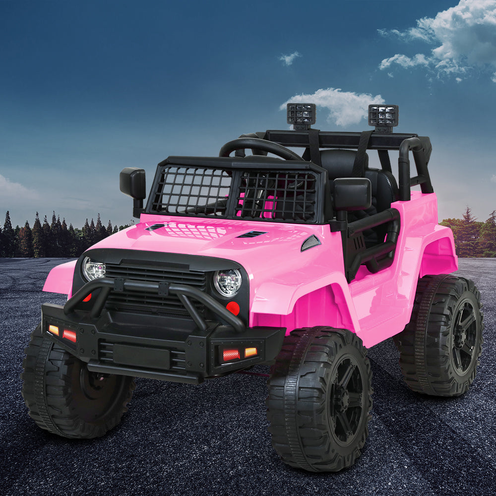 Rigo Kids Ride On Car Electric 12V Car Toys Jeep Battery Remote Control Pink-Baby &amp; Kids &gt; Ride on Cars, Go-karts &amp; Bikes-PEROZ Accessories