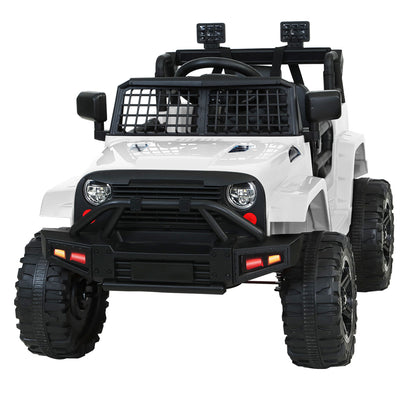 Rigo Kids Ride On Car Electric 12V Car Toys Jeep Battery Remote Control White-Baby &amp; Kids &gt; Ride on Cars, Go-karts &amp; Bikes-PEROZ Accessories