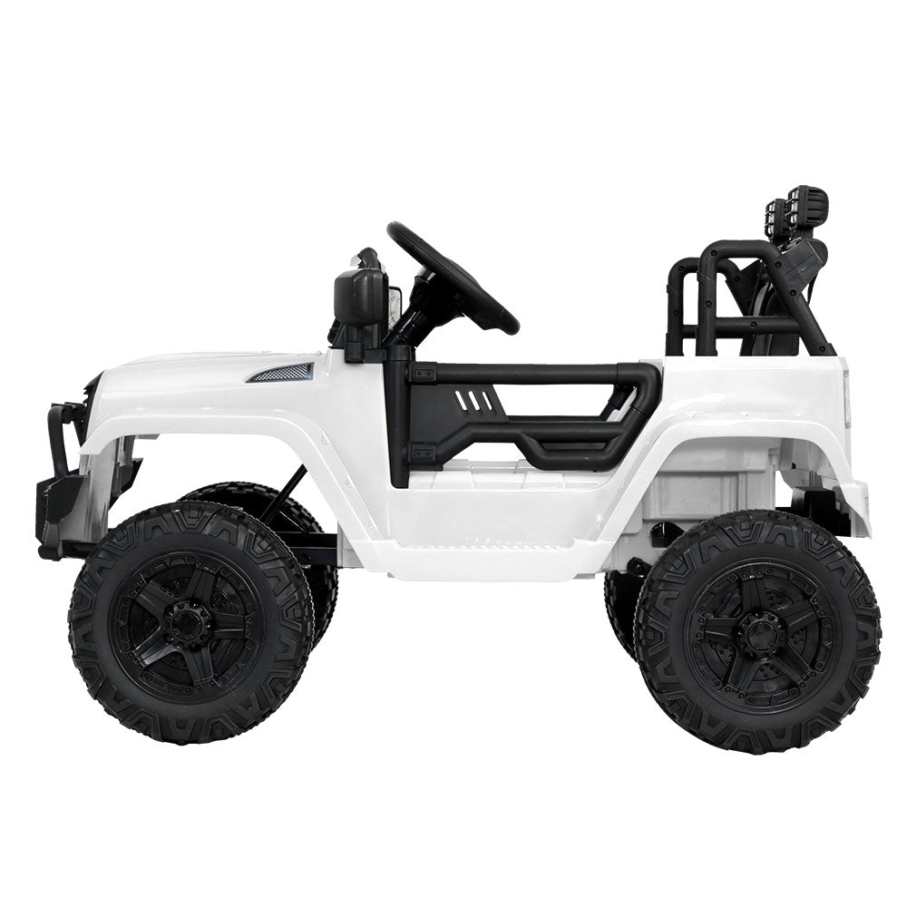Rigo Kids Ride On Car Electric 12V Car Toys Jeep Battery Remote Control White-Baby &amp; Kids &gt; Ride on Cars, Go-karts &amp; Bikes-PEROZ Accessories