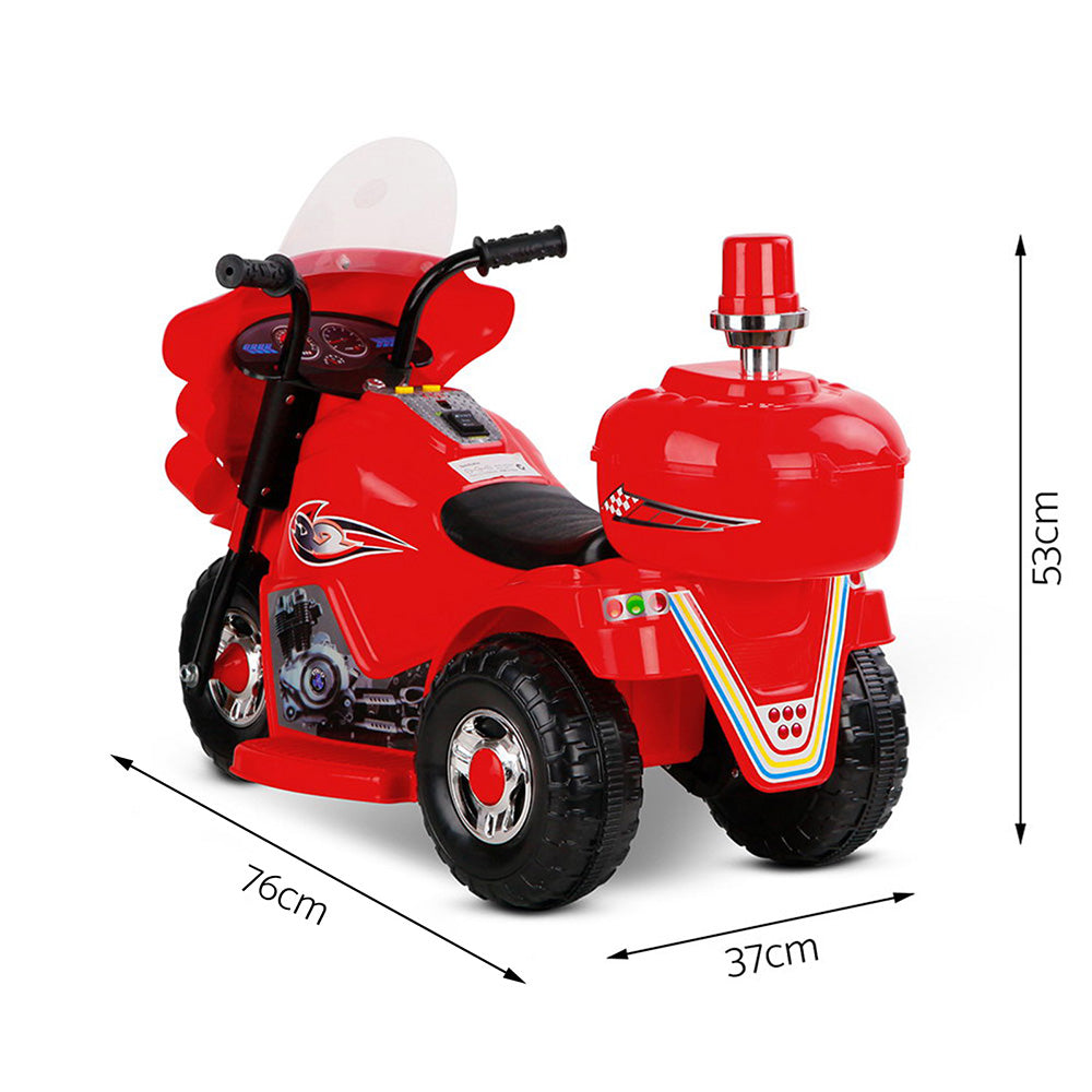 Rigo Kids Ride On Motorbike Motorcycle Car Red-Ride on Toys - Motorbikes-PEROZ Accessories