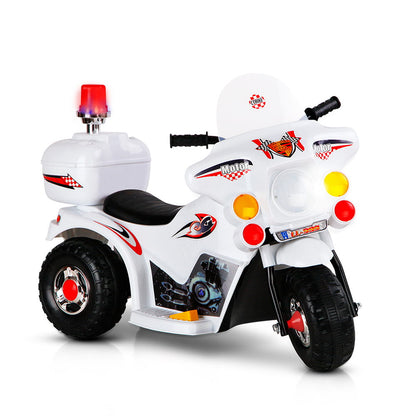 Rigo Kids Ride On Motorbike Motorcycle Car Toys White-Ride on Toys - Motorbikes-PEROZ Accessories