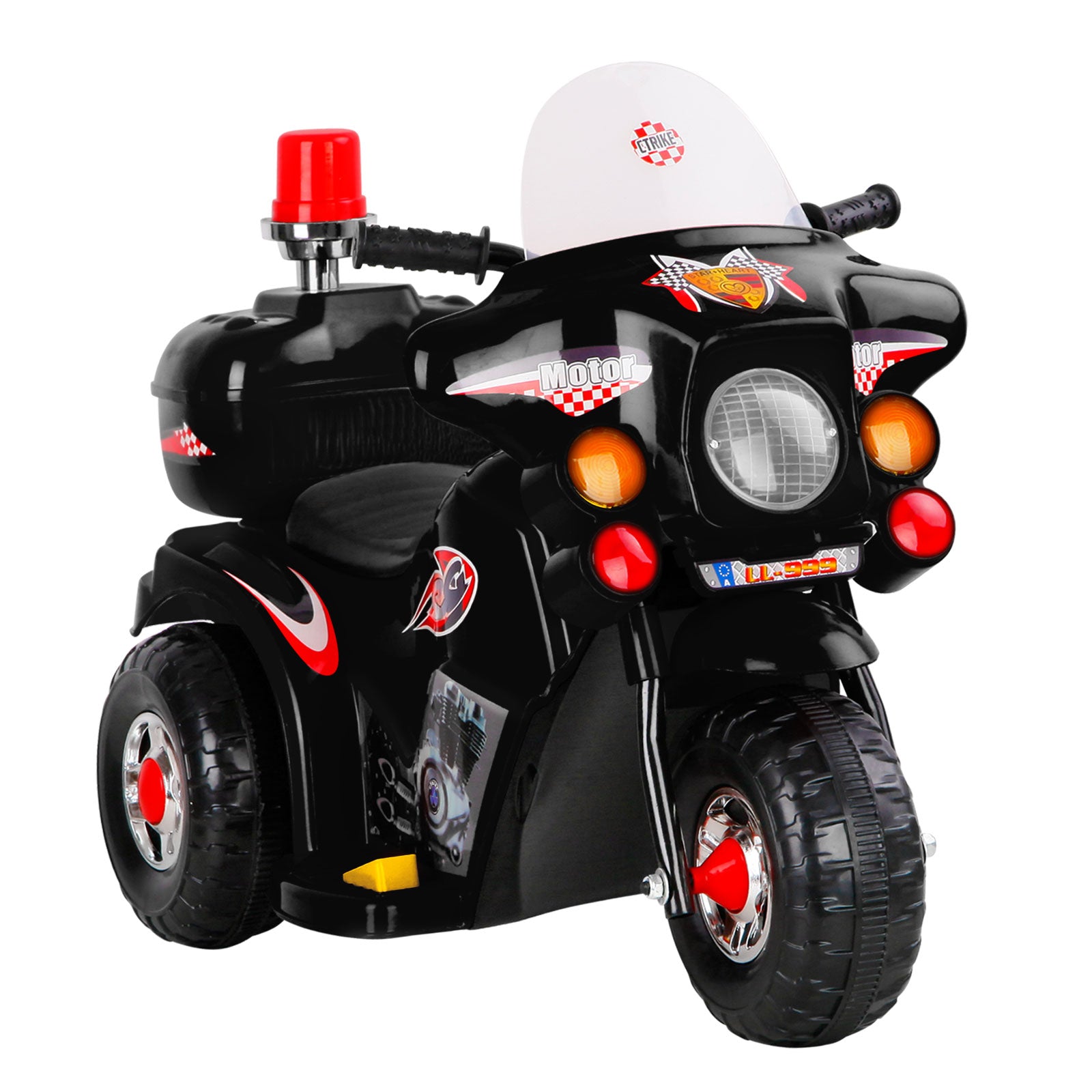 Rigo Kids Ride On Motorbike Motorcycle Car Black-Ride on Toys - Motorbikes-PEROZ Accessories