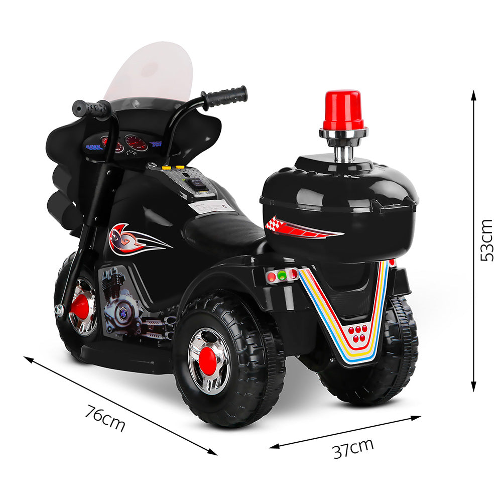 Rigo Kids Ride On Motorbike Motorcycle Car Black-Ride on Toys - Motorbikes-PEROZ Accessories