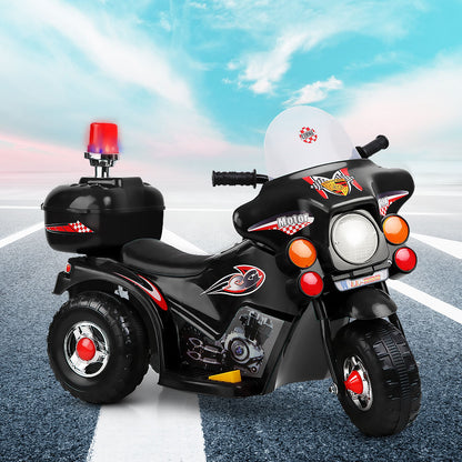 Rigo Kids Ride On Motorbike Motorcycle Car Black-Ride on Toys - Motorbikes-PEROZ Accessories