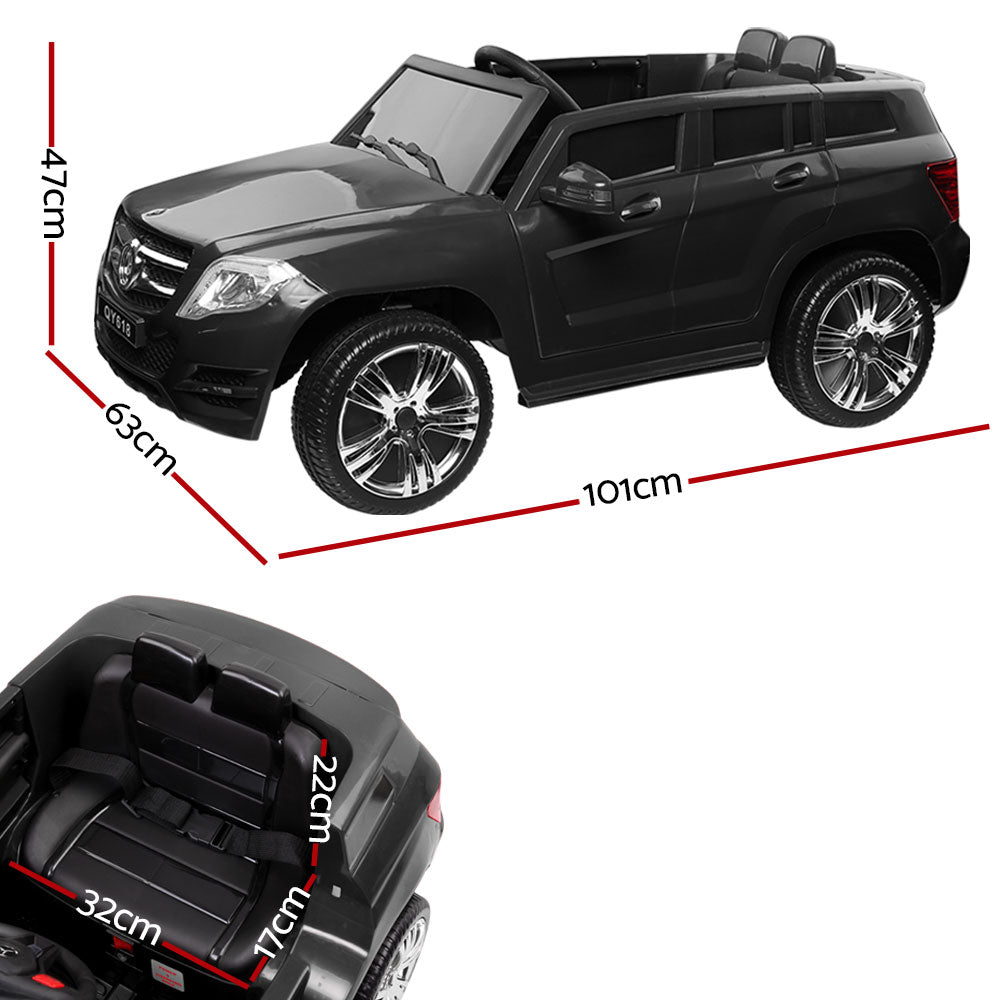 Rigo Kids Ride On Car - Black-Baby &amp; Kids &gt; Ride on Cars, Go-karts &amp; Bikes-PEROZ Accessories