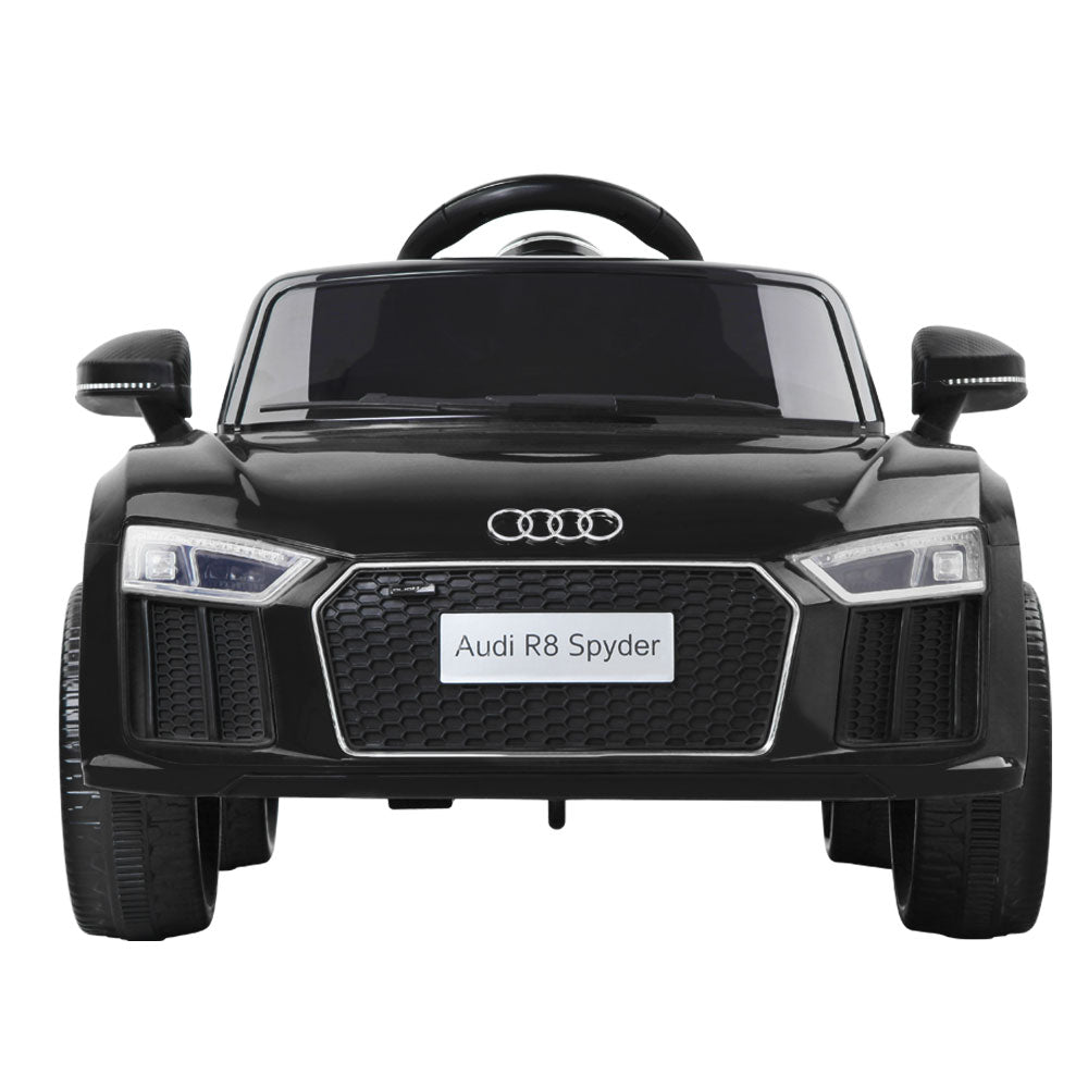Kids Ride On Car Audi R8 Licensed Sports Electric Toy Cars Black-Baby &amp; Kids &gt; Ride on Cars, Go-karts &amp; Bikes-PEROZ Accessories