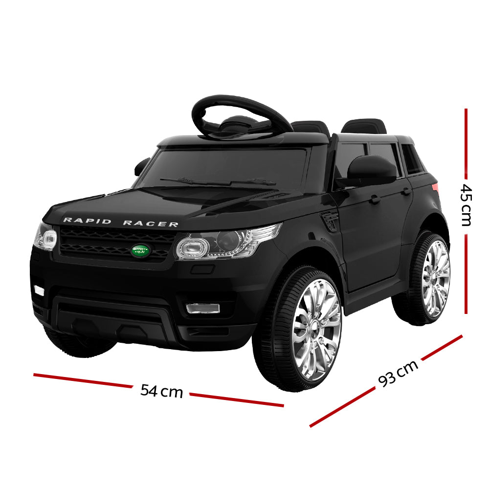 Rigo Kids Ride On Car Electric 12V Black-Baby &amp; Kids &gt; Ride on Cars, Go-karts &amp; Bikes-PEROZ Accessories