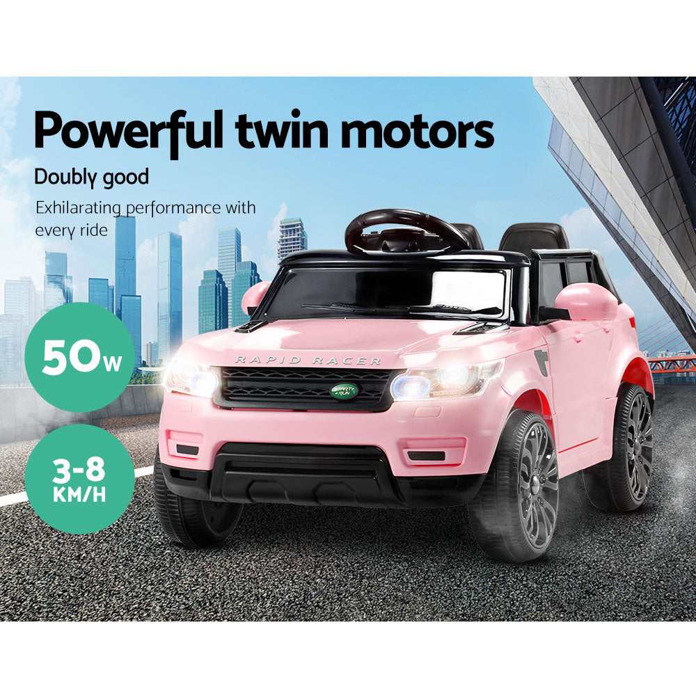 Rigo Kids Ride On Car - Pink-Baby &amp; Kids &gt; Ride on Cars, Go-karts &amp; Bikes-PEROZ Accessories