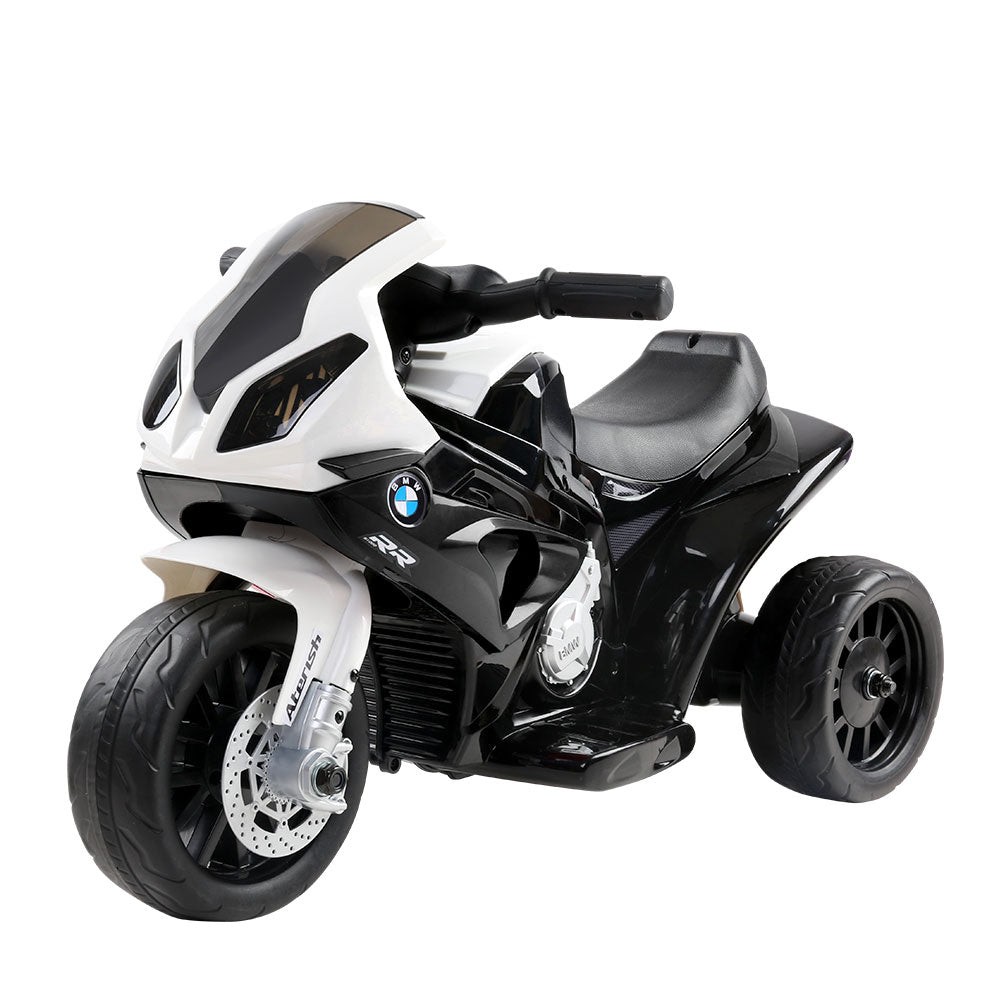 Kids Ride On Motorbike BMW Licensed S1000RR Motorcycle Car Black-Baby &amp; Kids &gt; Ride on Cars, Go-karts &amp; Bikes-PEROZ Accessories