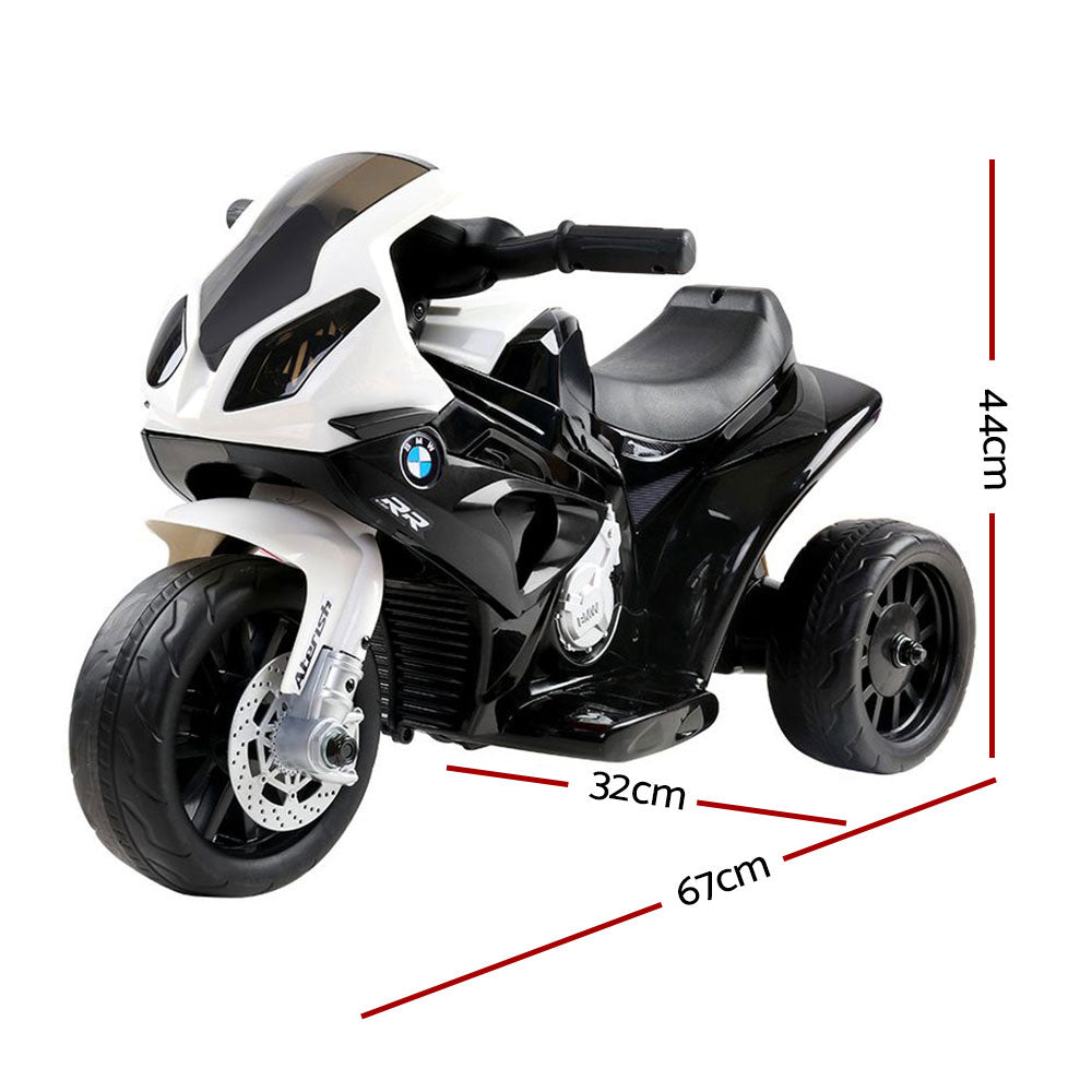 Kids Ride On Motorbike BMW Licensed S1000RR Motorcycle Car Black-Baby &amp; Kids &gt; Ride on Cars, Go-karts &amp; Bikes-PEROZ Accessories