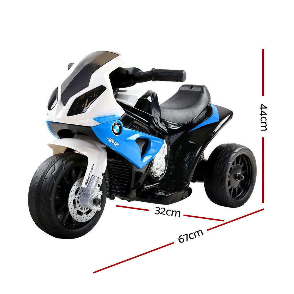 Kids Ride On Motorbike BMW Licensed S1000RR Motorcycle Car Blue-Baby &amp; Kids &gt; Ride on Cars, Go-karts &amp; Bikes-PEROZ Accessories